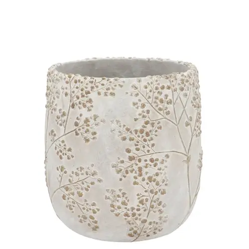 Keramik Übertopf Alaska Gypsy grau 14x14x13cm