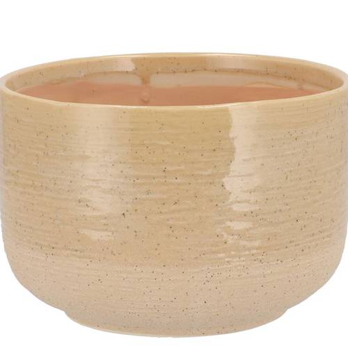 Keramik Übertopf Neva sand 16x16x11cm