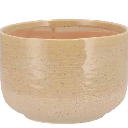 Keramik Übertopf Neva sand 16x16x11cm