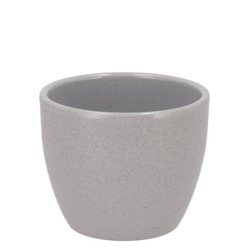 Keramik Übertopf Stein grau D07cm H07cm