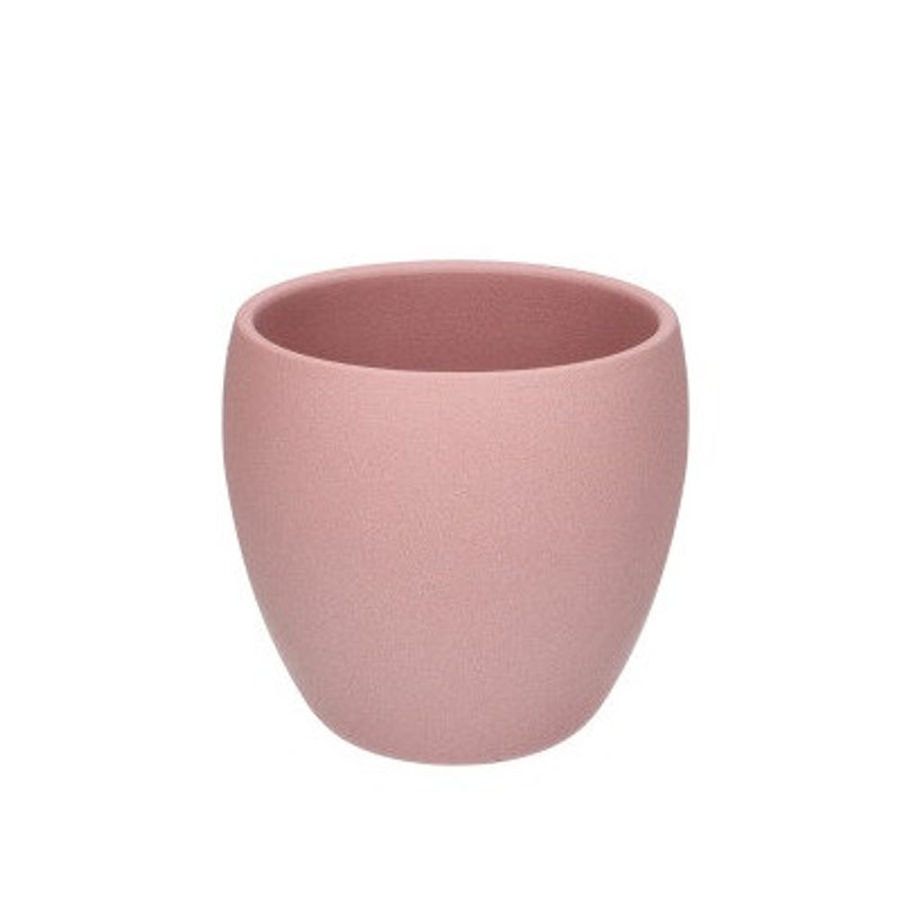 Keramik Bowl Übertopf hell rosa D13cm H13cm