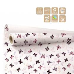 Papier Rolle 80cm Floraison weiss 40m