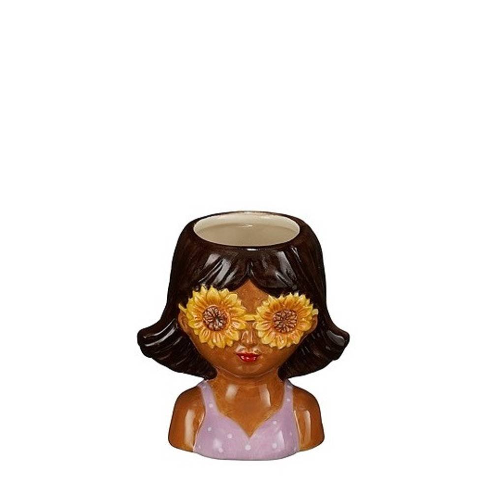 Keramik Übertopf Woman 10x07x10cm
