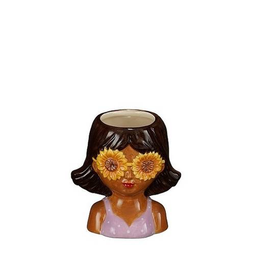 Keramik Übertopf Woman 10x07x10cm