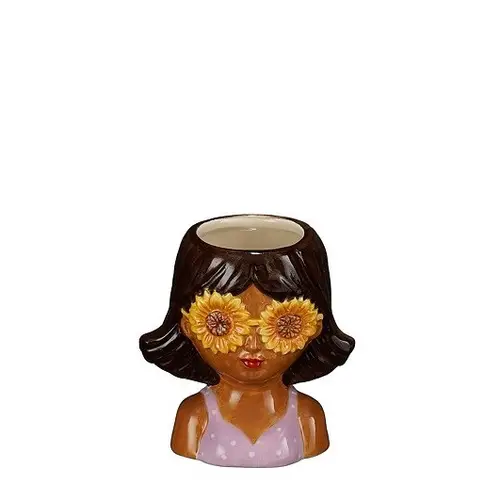 Keramik Übertopf Woman 10x07x10cm
