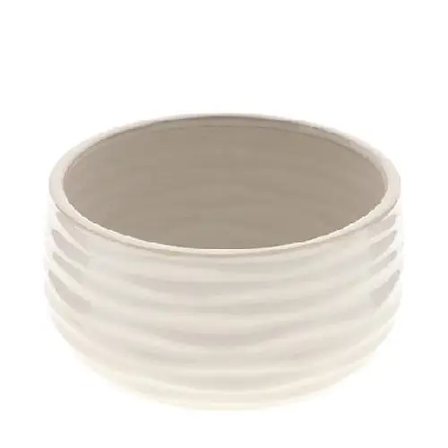 Keramik Übertopf Benny creme D23cm H10cm 