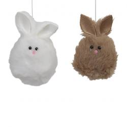 Hänger Kaninchen braun/weiss 06x09cm
