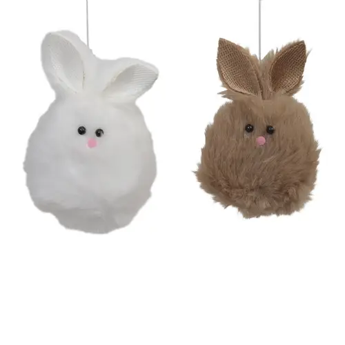 Hänger Kaninchen braun/weiss 06x09cm