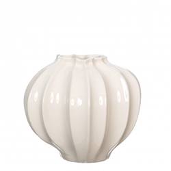 Keramik Vase Liva creme D20cm H20cm