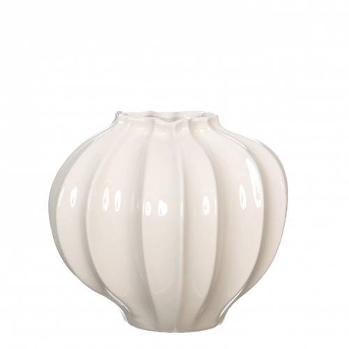 Keramik Vase Liva creme D20cm H20cm