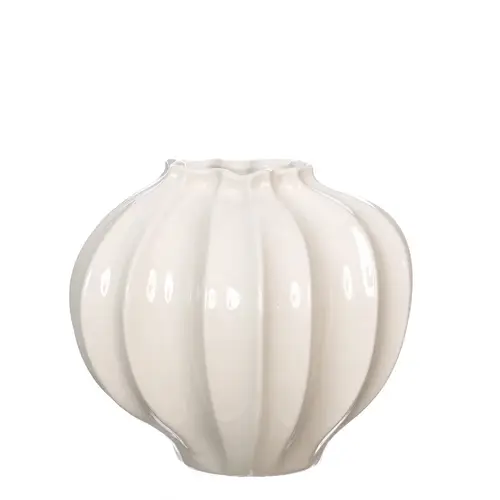 Keramik Vase Liva creme D20cm H20cm