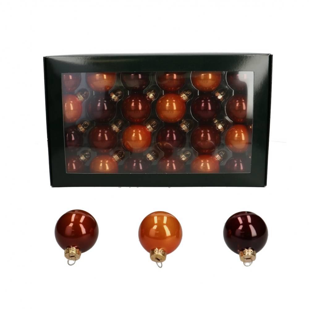 Kugel  braun mix Pearl D04cm x48