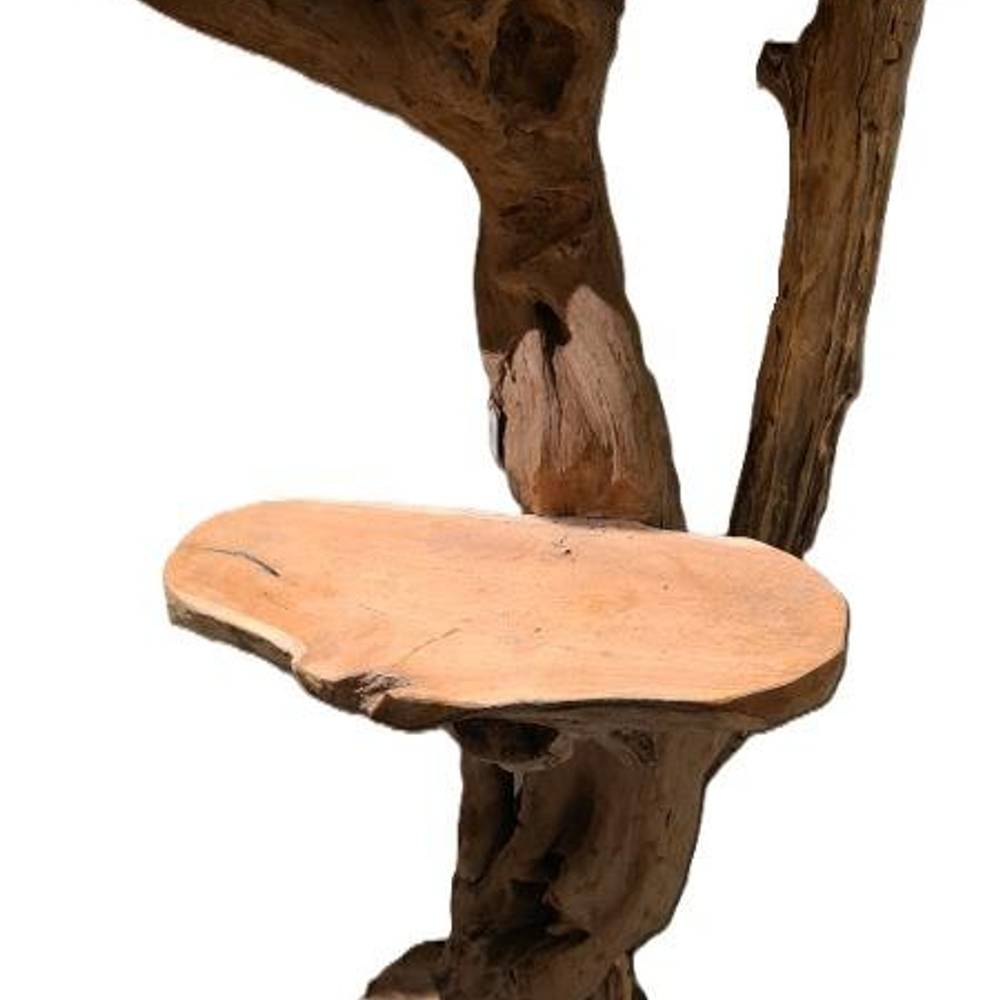 Teakholz Etagere natur D50cm H120cm