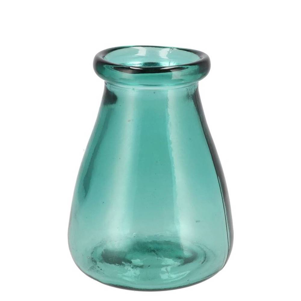 Glas Vase Tulpe grün 15x15x20cm
