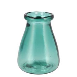 Glas Vase Tulpe grün 15x15x20cm