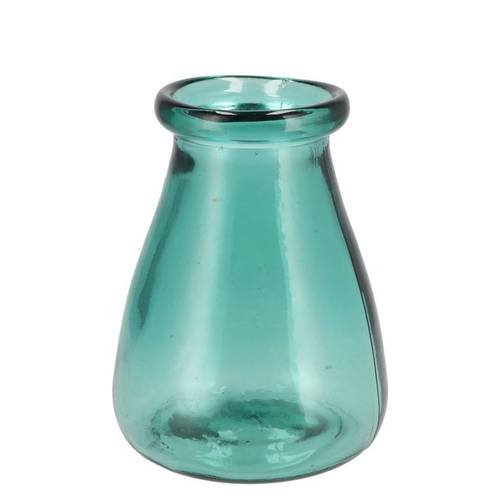 Glas Vase Tulpe grün 15x15x20cm