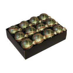 Kugel Scottisch grün d7.5cm