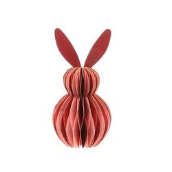 Osterhase faltbar rot D07cm H15cm