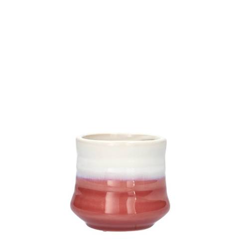 Keramik Übertopf Stuart rosa D08cm H07.5cm