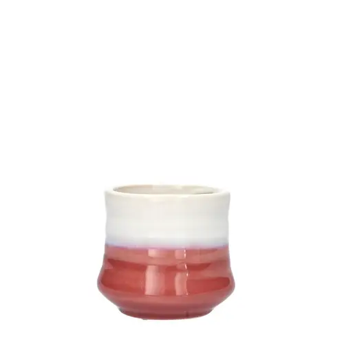 Keramik Übertopf Stuart rosa D08cm H07.5cm