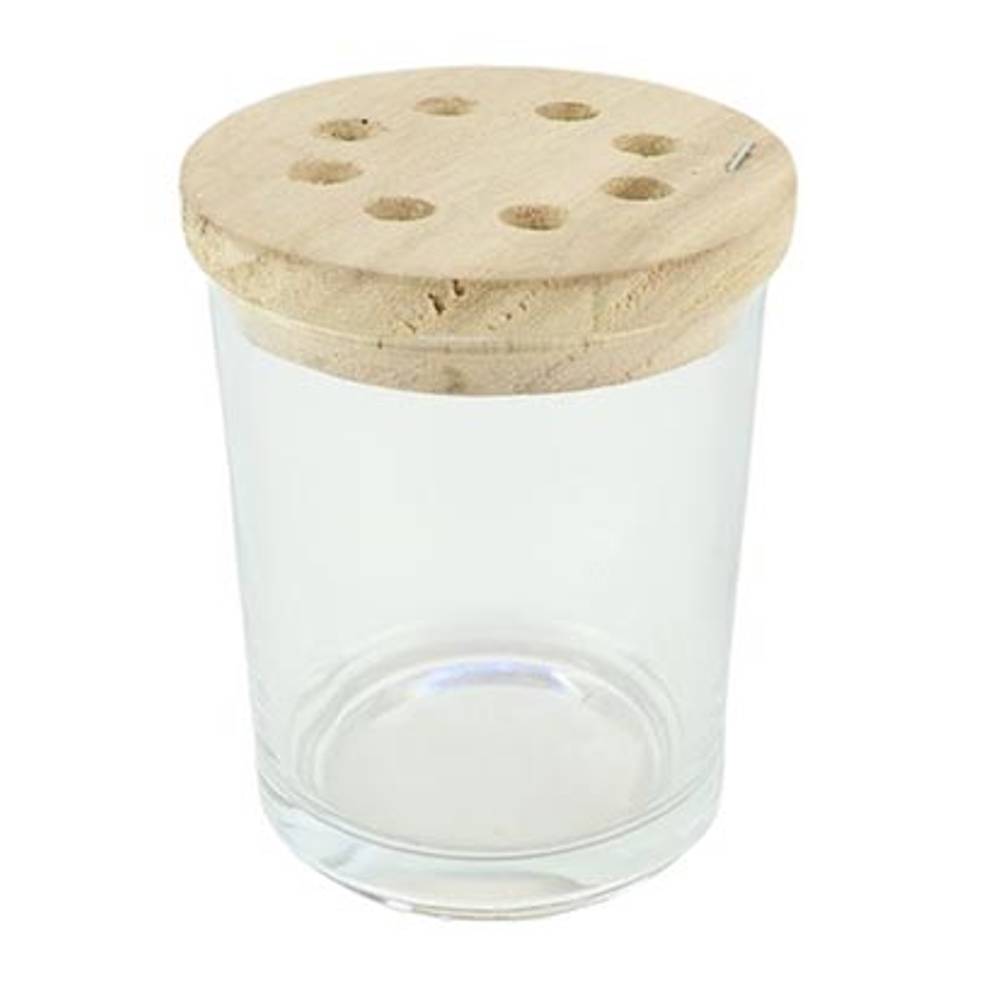 Glas Vase arrangieren D13cm H09cm