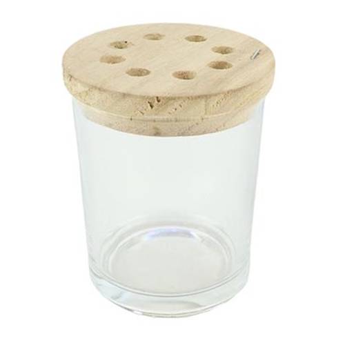 Glas Vase arrangieren D13cm H09cm