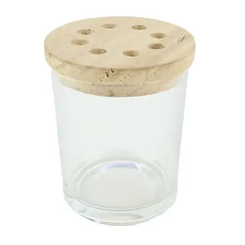 Glas Vase arrangieren D13cm H09cm