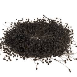 Kranz Flachs schwarz D30cm