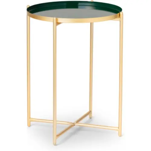 Beistelltisch Ella grün/gold D37.5cm H47.5cm