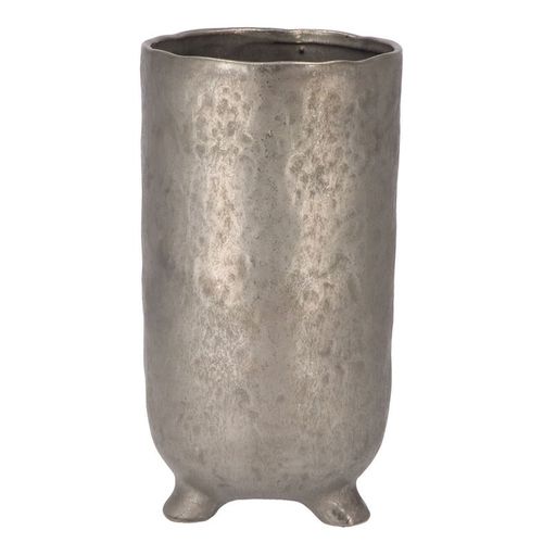 Keramik Übertopf St.Tropez silber D13cm H25cm