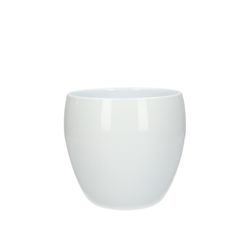 Keramik Bowl Übertopf weiss D13cm H13cm