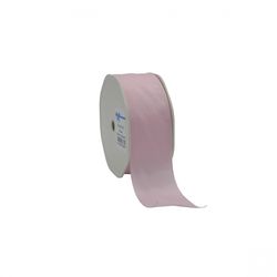 Band Stoff+Draht rosa 40mm 20m