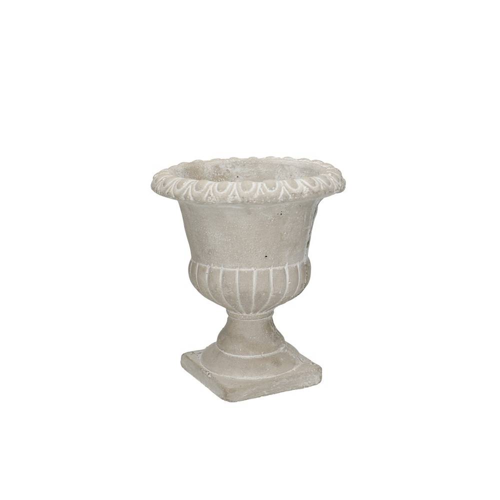 Keramik Übertopf Zelbio grau D14cm H15.5cm