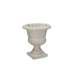 Keramik Übertopf Zelbio grau D14cm H15.5cm