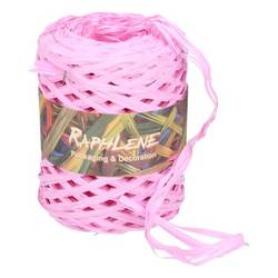 Raffia Rolle rosa 13mm 200m