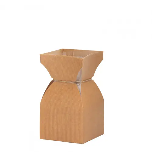 Strausstasche BasicLine braun D12cm H20.5cm