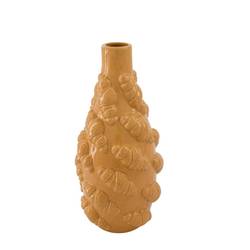 Keramik Vase Croissant braun D16cm H34cm
