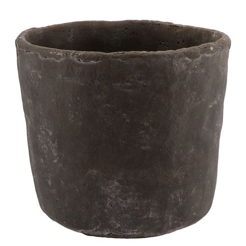 Keramik Übertopf Iron Stone grau D21cm H19cm