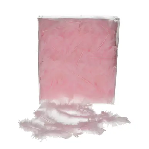 Truthahnfedern hell rosa 45gr