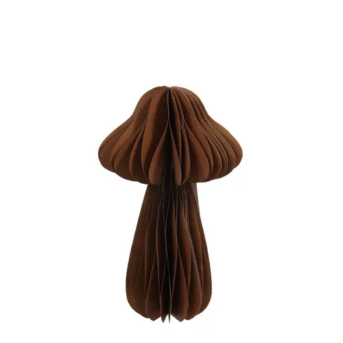 Pilz braun Papier 12x20cm