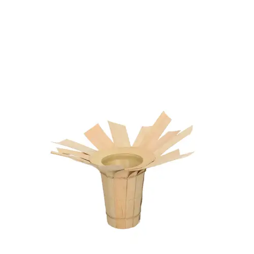 Strausshalter Palmblatt braun D16cm