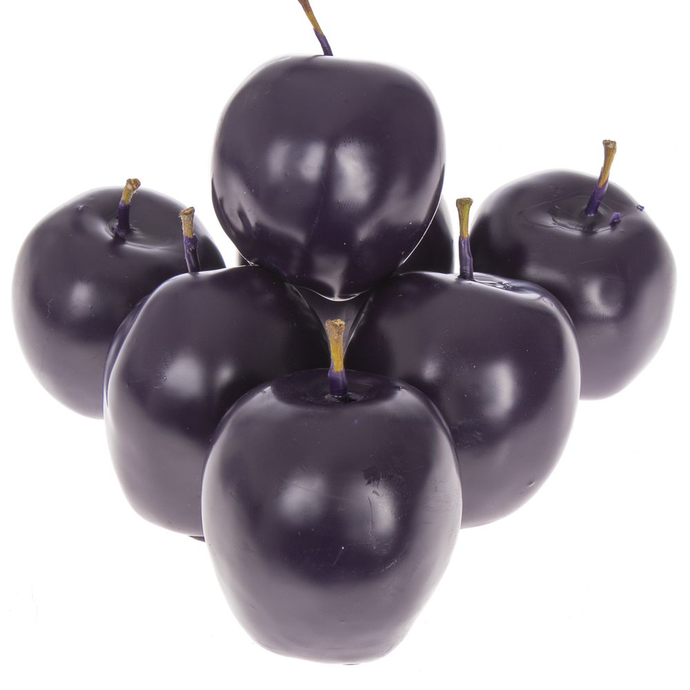Apfel lila (purper) Wachs D5cm