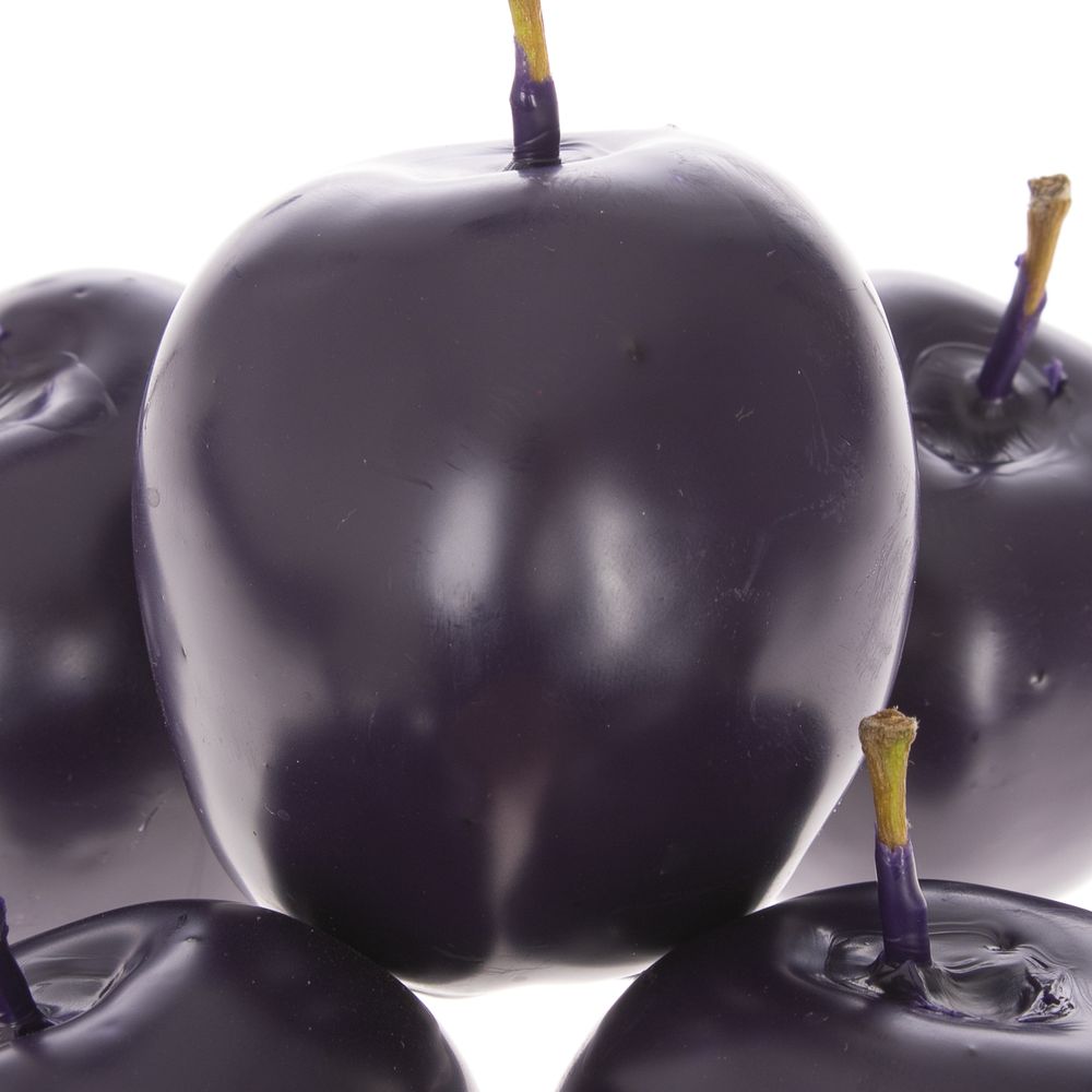 Apfel lila (purper) Wachs D5cm