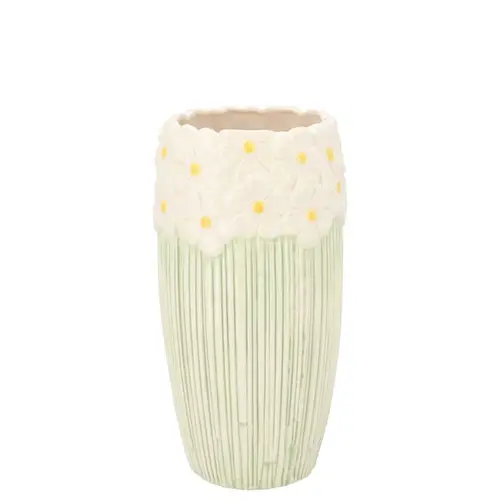 Keramik Vase Jane weiss 11x11x21cm