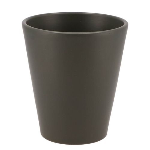 Keramik Orchidee Übertopf dunkelgrün D14cm H15cm