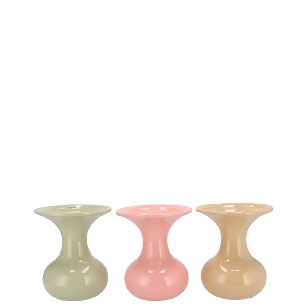 Keramik Vase Mia Dreamy mix pastel 09x09x12cm