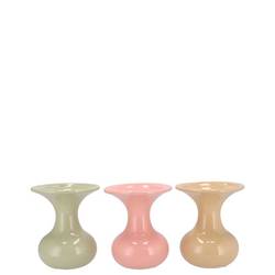 Keramik Vase Mia Dreamy mix pastel 09x09x12cm