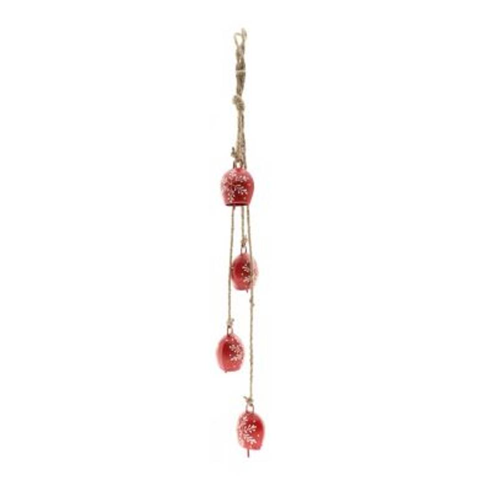 Hänger Weihnachtsglöckchen rot D05cm L60cm