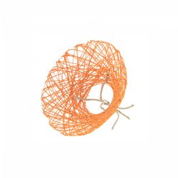 Strausshalter Papierweb orange D20cm