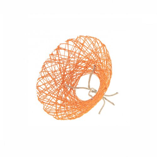 Strausshalter Papierweb orange D20cm